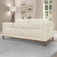 Imagem de Sofá 3 Lugares 210cm Linho Brest Spezzia Decor