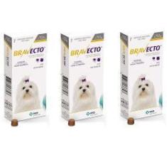 Imagem de Kit 3 Bravecto Para Cães Entre 2,5kg E 4,5kg