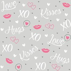 Imagem de Papel de Parede Xo Gray