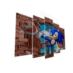 Imagem de Quadro Decorativo Sonic The Hedgehog Video Game Quarto Sala