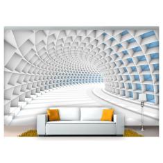 Imagem de Papel De Parede Túnel Profundo Geométrico 3D At39