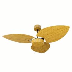 Imagem de Ventilador De Teto Natuvent Dahlia No Light 3 P s Madeira Fre