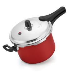 Imagem de Panela De Pressão Fechamento Externo  Vermelho Alumínio Nacional 4,5L