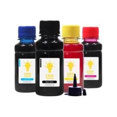 Imagem de Kit 4 Tintas para Epson L655 Premium Crie Sempre CMYK 100ml Corante