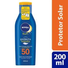 Imagem de Protetor Solar Nivea Sun Protect  Hidrata FPS 50 Loção 200ml