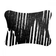 Imagem de Moldura de quebra-cabeça com textura de linhas irregulares com pincel, ornamento de jogos de quebra-cabeça