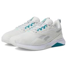 Imagem de Reebok Tênis feminino Nanoflex Trail 2, Cinza/azul-petróleo/calçado branco, 34