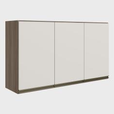 Imagem de Armário de Cozinha Aéreo 120cm Maly N03 Carvalho/Off White - Mpozenato