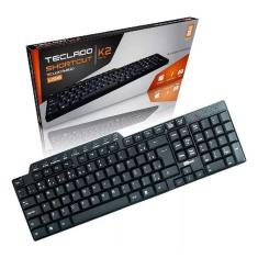Imagem de Teclado Multimidia Computador Usb - K2 Mb4113