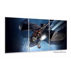 Imagem de Quadro Decorativo Filme Como Treinar O Seu Dragao2 3 Peças