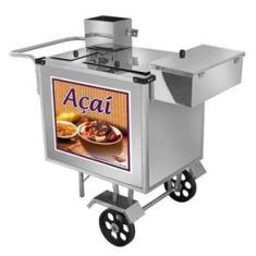 Imagem de Carrinho de Açaí Luxo com Rodas Maciças e Toldo - Cefaz