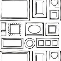 Imagem de Papel De Parede Adesivo Quadros 173913551 Rolo 0,58X3M