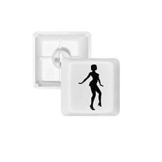 Imagem de Kit de atualização para jogos com teclado mecânico PBT Hot Woman Dancing Outline
