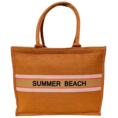 Imagem de Bolsa Tote Laranja Feminina Verão Praia Piscina Summer Beach Casual