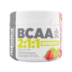 Imagem de Bcaa 2:1:1 + Energy 210g - Morango com Limão - Atlhetica Nutrition