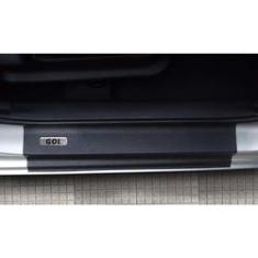 Imagem de Kit Soleira da Porta Volkswagen Gol G3 G4 G5 G6 Resinado Com Black Over