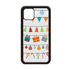 Imagem de Ilustração de bandeira colorida Merry Christmas para iPhone 12 Pro Max Capa para Apple Mini Mobile Case