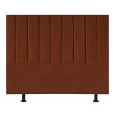 Imagem de Cabeceira Estofada Cama Box King 195 Cm Karla Veludo terracota
