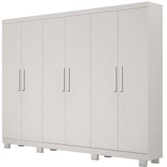 Imagem de Guarda Roupa Sergipe Casal 6 Portas 2 Gavetas Bianchi - Branco