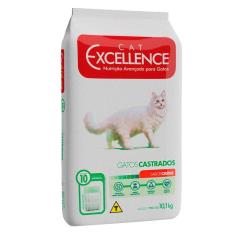 Imagem de Ração Seca Cat Excellence Carne para Gatos Adultos Castrados - 10,1 Kg