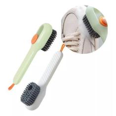 Imagem de Escova Limpa Sapato Tenis Boné Roupa Com Dispenser Reservatorio Sabão