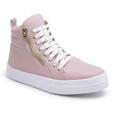 Imagem de Tenis Bota Plataforma para Academia Feminina Cano Longo e Ziper GUGI BW-Feminino