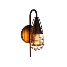 Imagem de Arandela Vintage Curva Marrom Texturizado 50130 Preludio