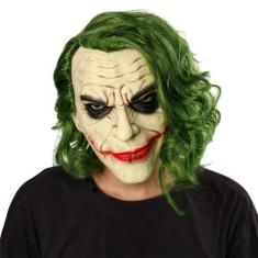 Imagem de Máscara De Latéx Palhaço Coringa Com Cabelo Cosplay Festas - Mhr