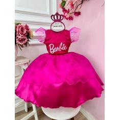 Imagem de Fantasia Infantil da Barbie Acompanha a Tiara Luxo festa RO 0001PB - u