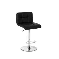 Imagem de Banqueta Giratória Gomos - Preta | Alta - Cromada