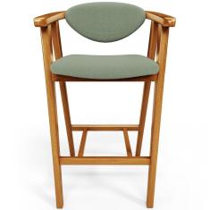 Imagem de Banqueta Alta Para Cozinha Bancada Bar Sala De Jantar Fixa Cecília L02 Bouclê Oliva