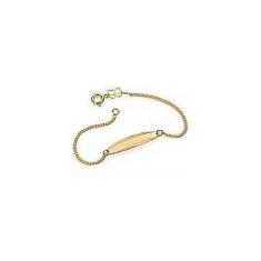 Imagem de Pulseira Infantil Rommanel Fio Grumet com Chapa 550306