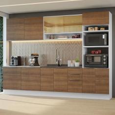 Imagem de Armário de Cozinha Completa 310cm Branco/rustic Stella Madesa 02