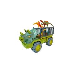 Imagem de Caminhão de transporte com dinossauros para crianças - Triceratops