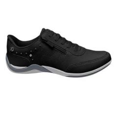 Imagem de Tenis Kolosh feminino preto lançamento strass perfuros ziper lateral C3670- Feminina-Feminino