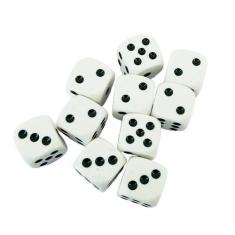 Imagem de Kit de Dados 6 Lados 16mm Jogos de Tabuleiro Bingo Eventos 10/20 Unida