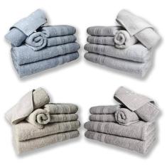 Imagem de Jogo De Toalhas 8 Banhos 8 Rostos 8 Pisos Grande Grossa Az+br+bg+cz