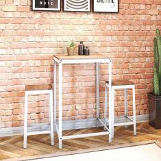 Imagem de Banqueta 31x65cm Completa Casa Branco