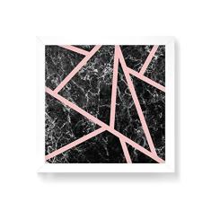 Imagem de Arte Maníacos Quadro Decorativo Marmore Faixas s - 30x30cm (Moldura em laca )