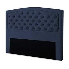 Imagem de Cabeceira Casal Geovana 140 cm Suede  Escuro - JRV Moveis