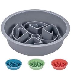 Imagem de AVERYDAY 4 tigelas desafiadoras para cães com alimentação lenta grande, tigela de alimentação lenta para comer rápido, alimentador de cães labirinto, tigela de alimentação lenta para cães, compatível