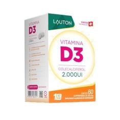 Imagem de Vitamina D3 - 2000 Ui 60 Cápsulas Lauton Nutrition