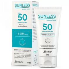 Imagem de Protetor Solar Gel Facial Fps 50 Sunless Toque Aveludado 35G