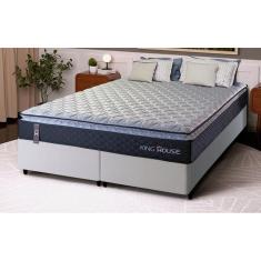 Imagem de Conjunto Cama Box Queen Dakota Preto 158x198x57 Espuma D33