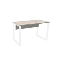 Imagem de Mesa P/ Escritório 150X60 Pandin P25tub - Nogueira/Branco