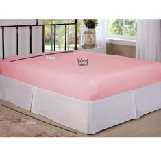 Imagem de Lençol de Elástico Avulso King 1,93m x 2,03m Rosa Arrumadinho Enxovais