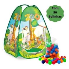 Imagem de Toca Barraca Infantil Pop Up Com 50 Bolinhas Zoo - Fabrincando Idéias