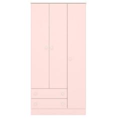 Imagem de Guarda Roupa Com 2 Gavetas Vicenza Rosa Acetinado