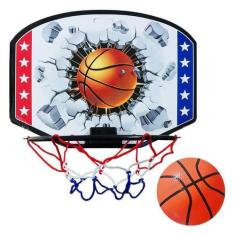 Imagem de Kit Mini Tabela De Basquete Cesta Infantil Com Bola E Rede - 20 Comerc