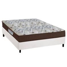 Imagem de Cama Box Viúva: Colchão Ortopédico Ortobom D45/Ep Anatômico Fort Tech Iso 150 + Base White(128X188)